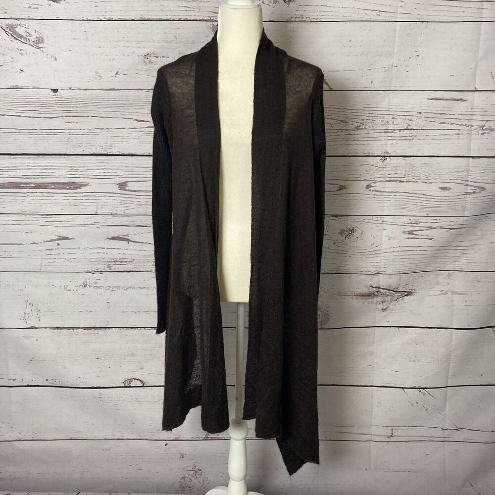 united colors of benetton sweater Womens M Brown Mohair Blend Cardigan
